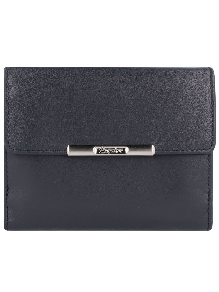 Helena Geldbörse Leder 12 cm blau