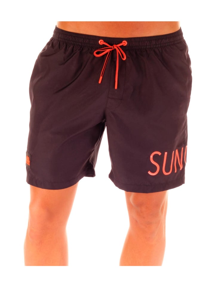 BS/Badeshorts mit elastischem Bund in Schwarz