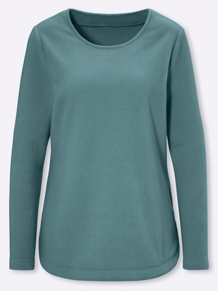 Fleece-Shirt in jade