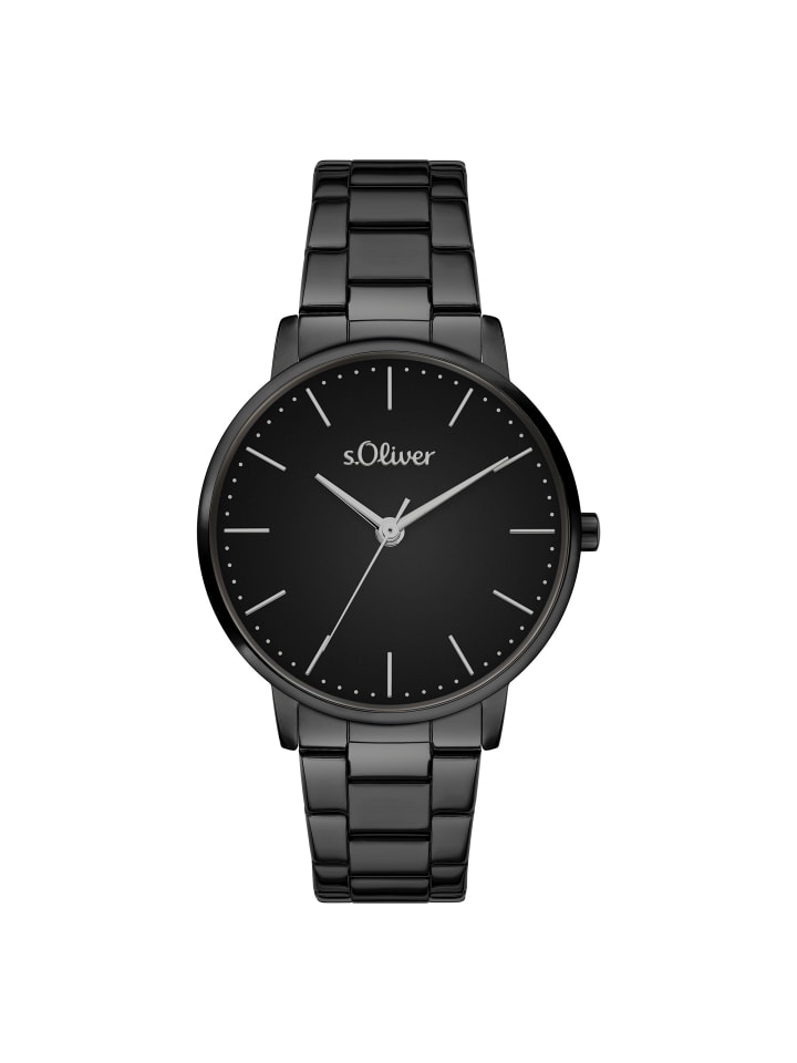 Armbanduhr Modern Basics in schwarz