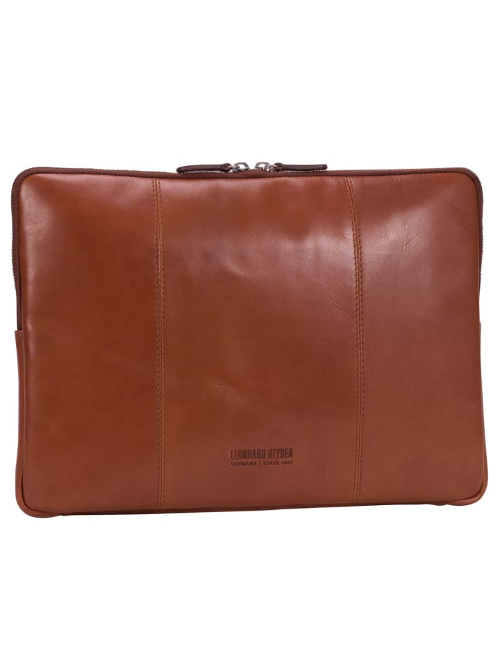 Cambridge Laptophülle Leder 35 cm cognac