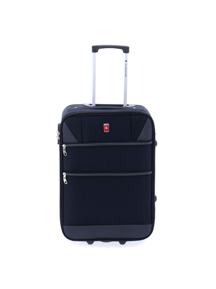 2100 2 Rollen Kabinentrolley 52 cm black