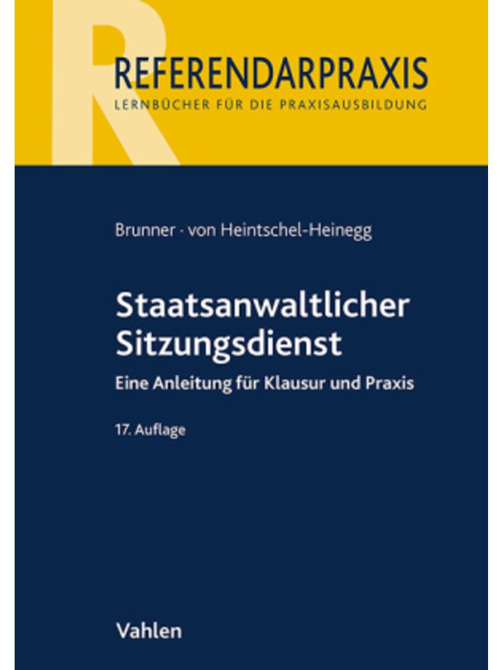 Buch - Staatsanwaltlicher Sitzungsdienst