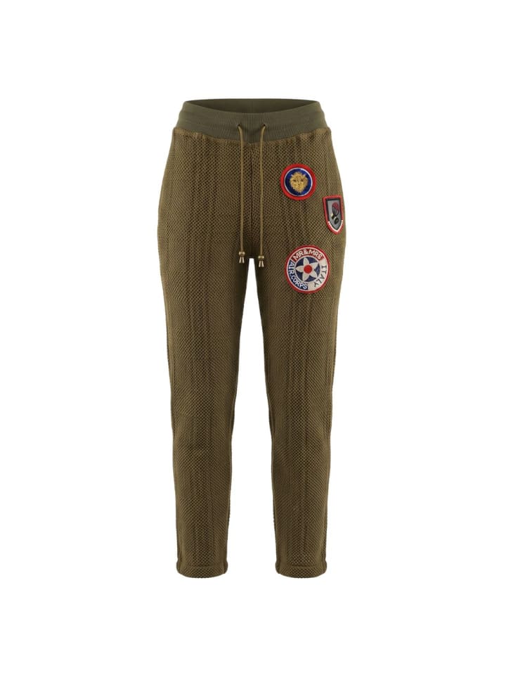 Grün Netzstoff Damen Hose