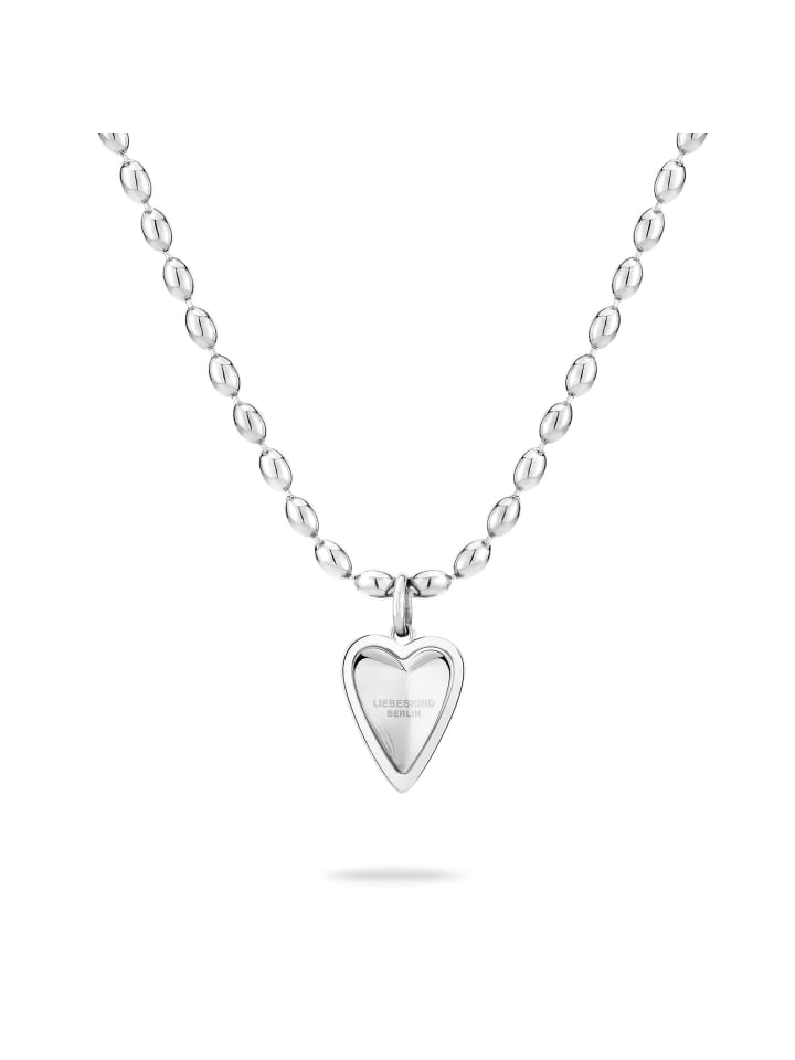 Halskette Open Heart Amulet in silber