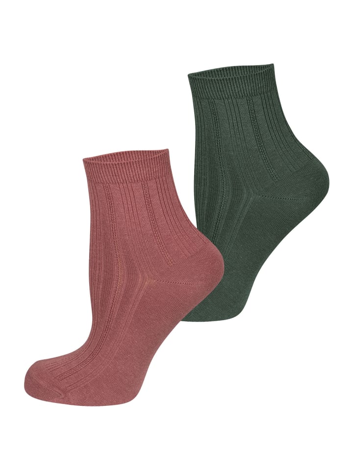 Basicsocken Fashion in PETROL/BEERE