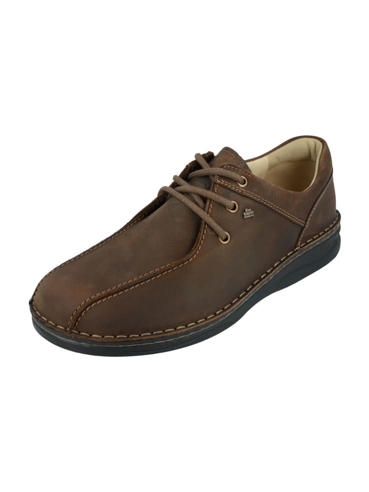 Komfort Schnürschuhe in Braun