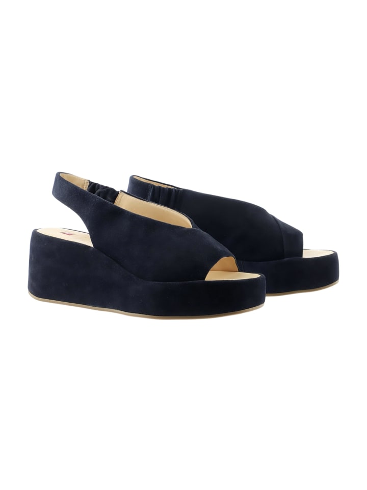 Plateau Sandaletten in Blau