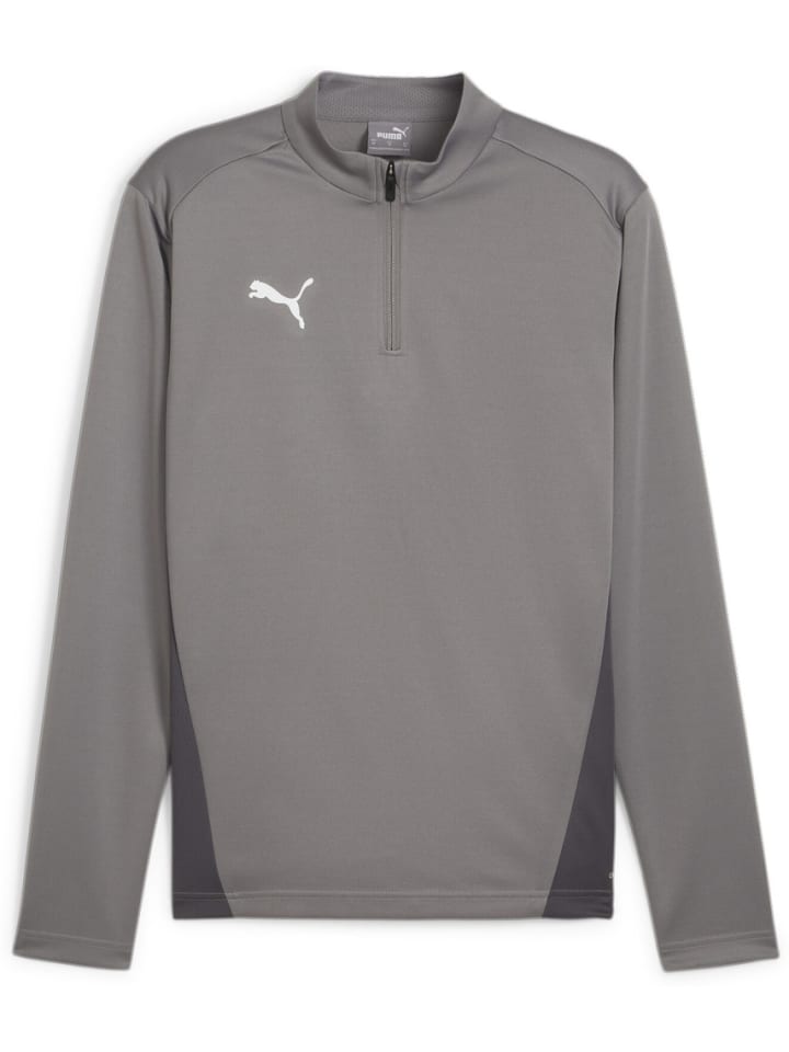 T-Shirt "TeamGoal Training 1/4 Zip Top" in Grau