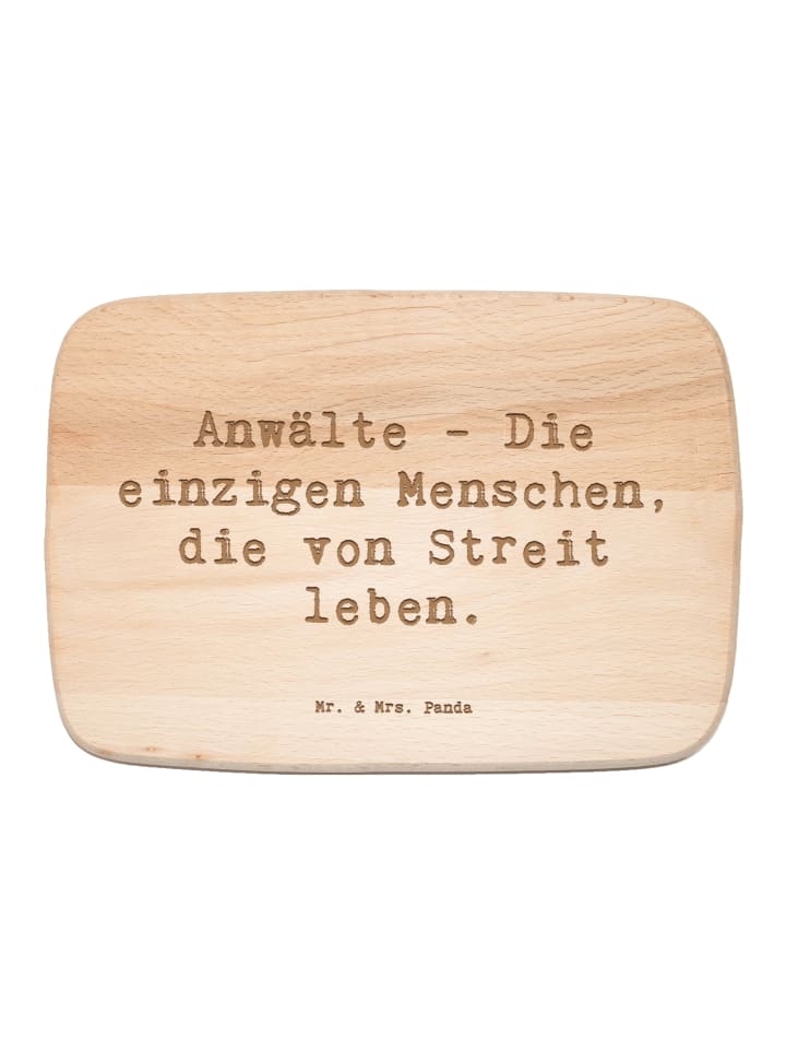Holzbrett Spruch Anwalt Streitmacher mit Spruch in Transparent