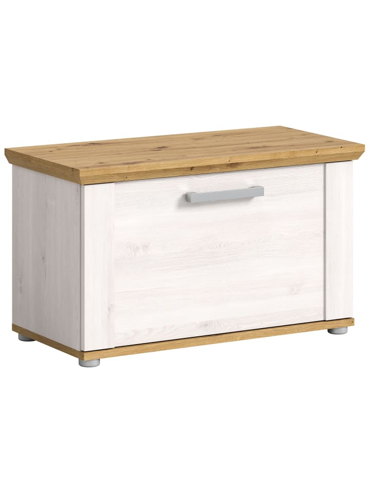 Sitzbank (B/H/T: 80x47x39 cm) in Sibiu Lärche Nachbildung