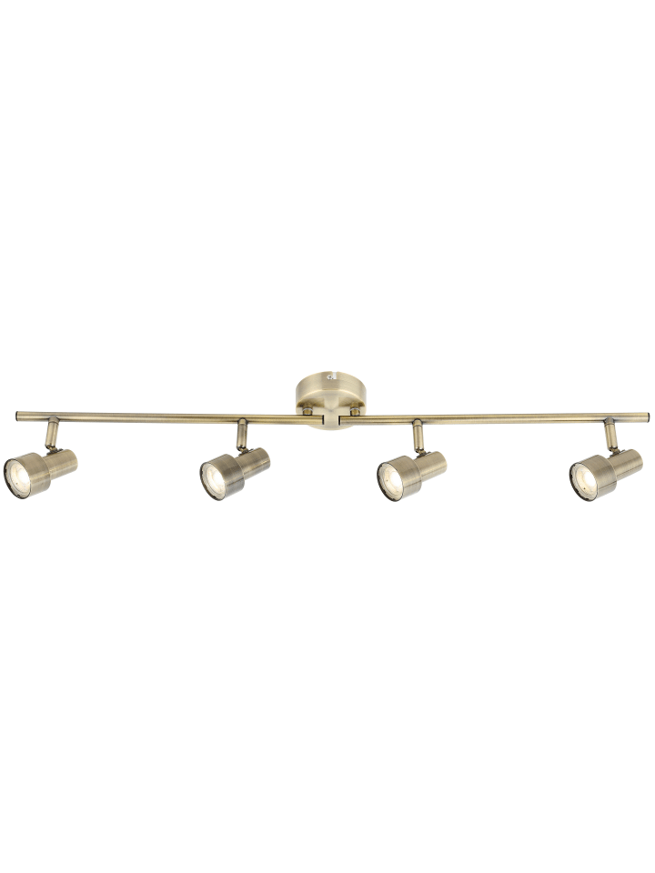 Strahler "STRAHLER METALL BRONZEFARBEN, 4XLED" in bronze