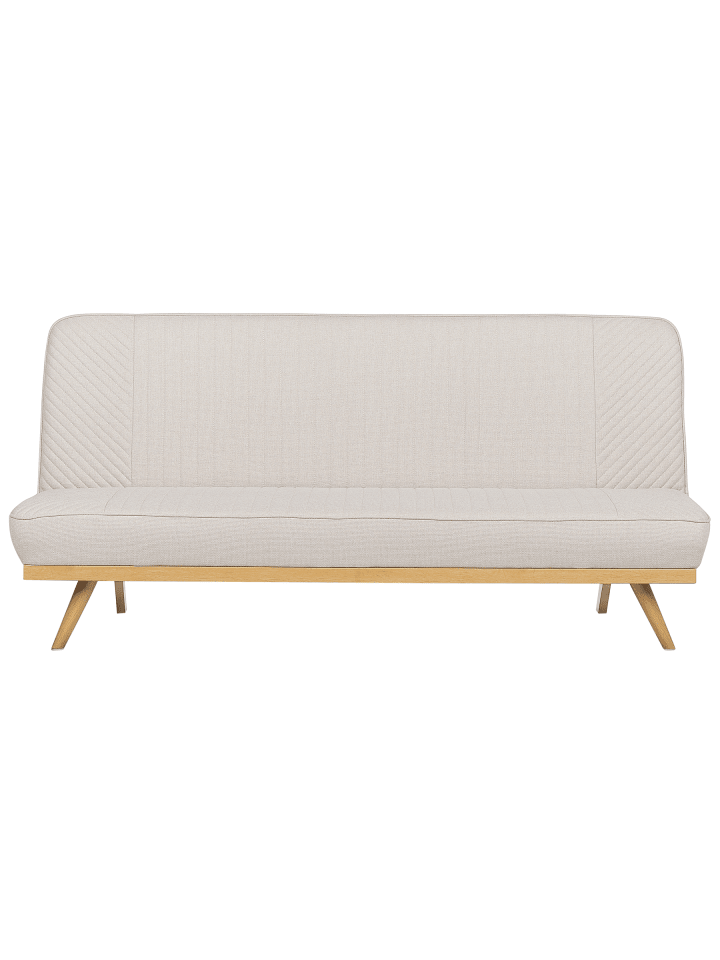 2-Sitzer Sofa KALFAFEL in Beige/Braun - (W) 191 x (H) 84 x (L) 73 cm