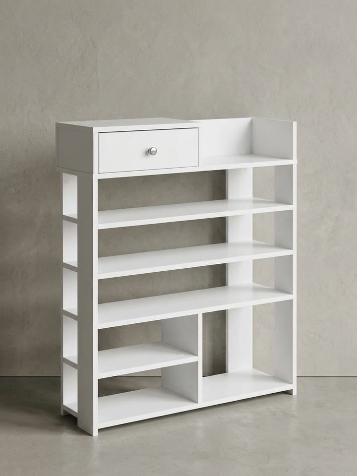 Design Schuhregal 75 x 92,5 x 24 cm Flurregal , Hohes Standregal