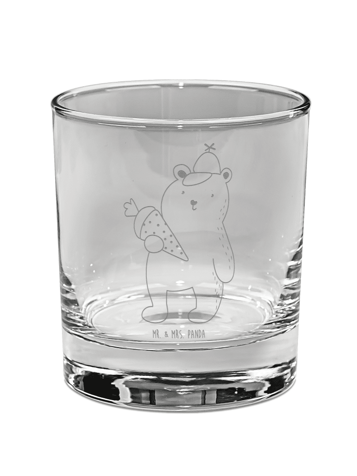 Whiskyglas Bär Schultüte ohne Spruch in Transparent