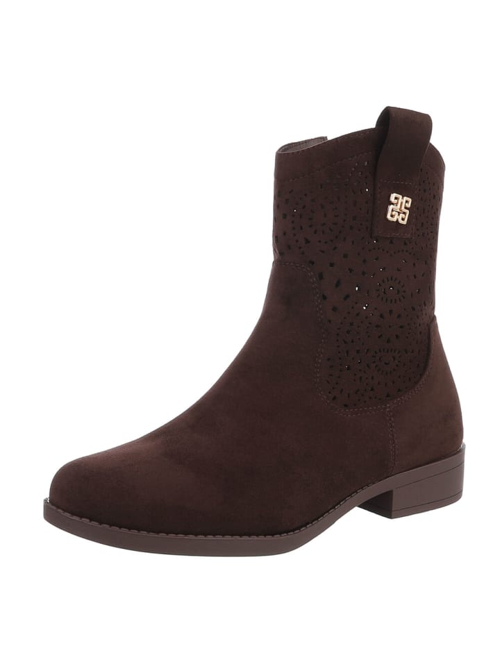 Stiefelette in Braun