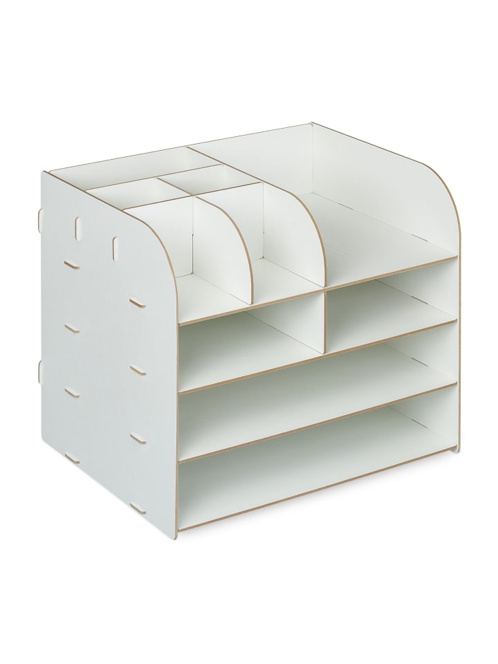 Schreibtisch Organizer in Weiß