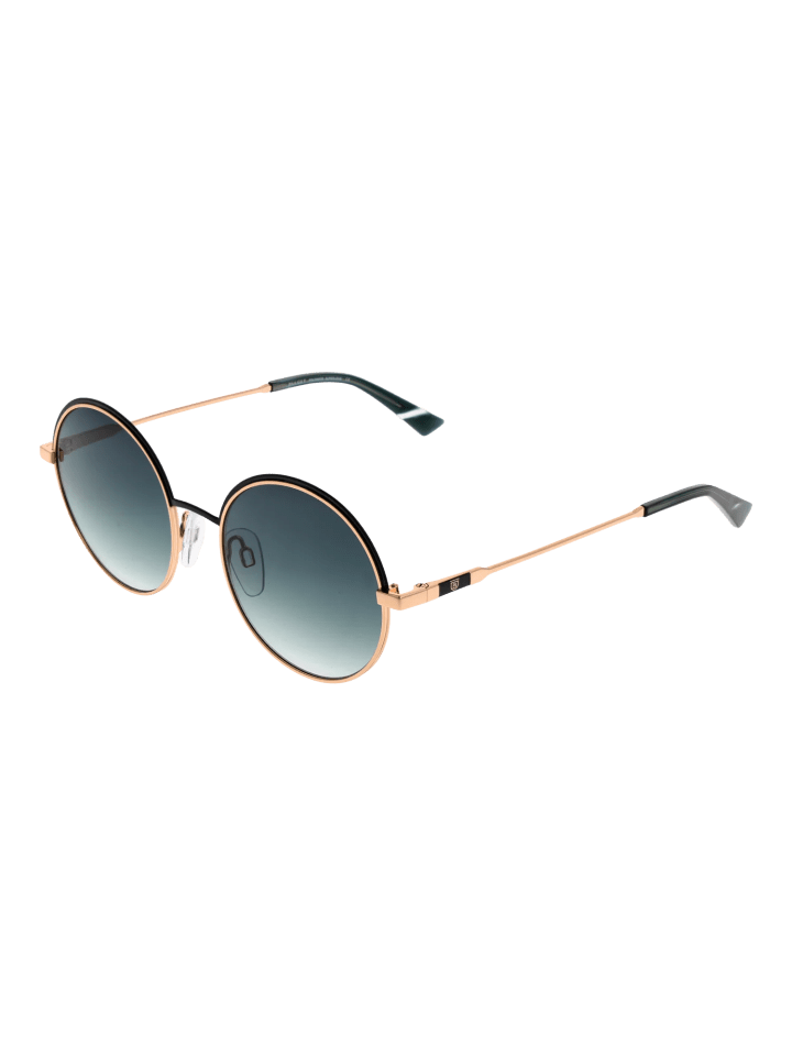 Unisex Sonnenbrillen Rund Gold