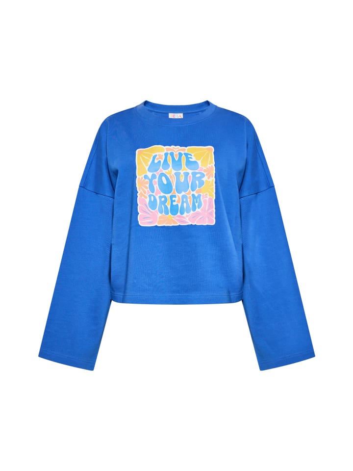 Damen Sweatshirt in Kobaltblau