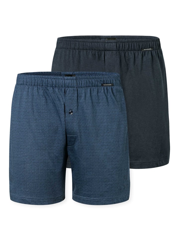 Boxershort 2er Pack in Dunkelblau