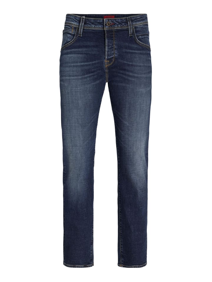 Tapered Fit Jeans in Blue Denim