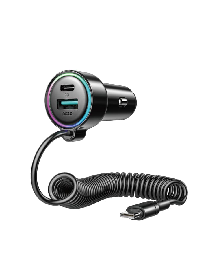 JR-CL07 72W 3in1 Autoladegerät mit 1,6m USB-C Kabel