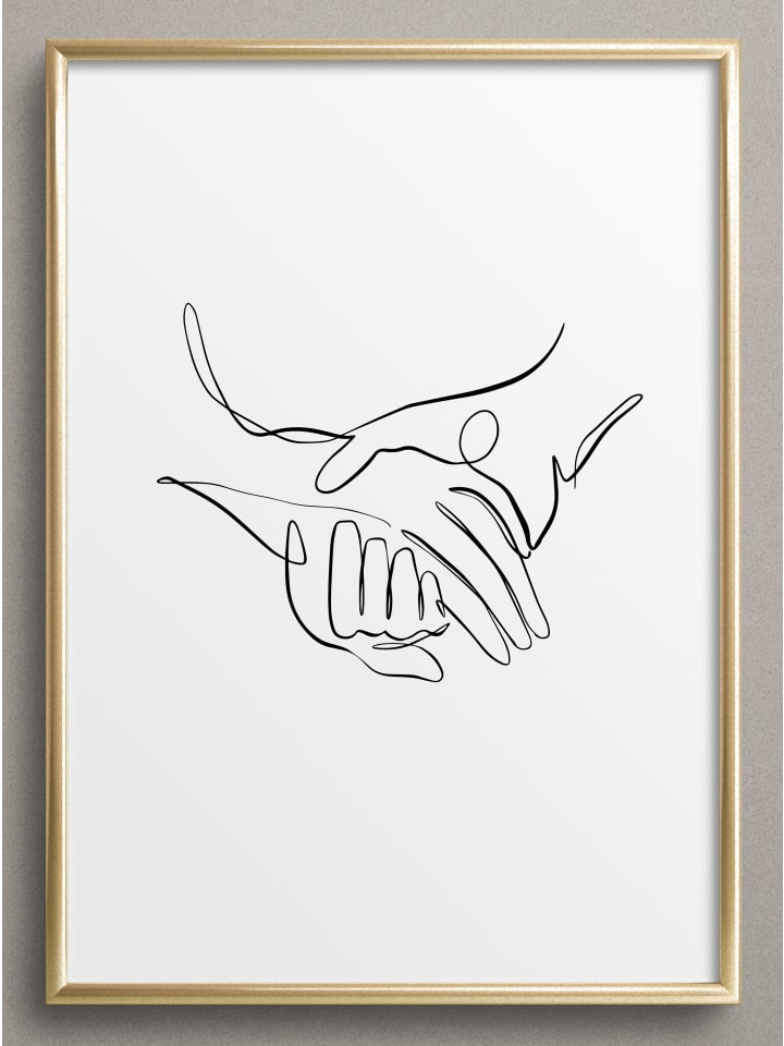 Poster / Kunstdruck "Hands of Love" I Ohne Rahmen