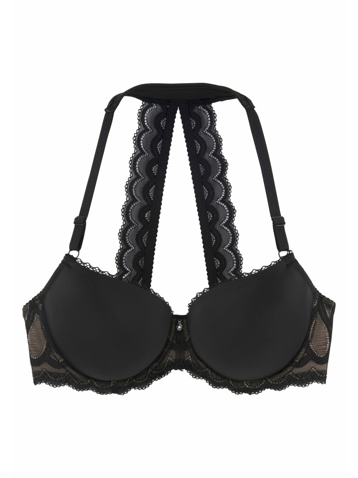 Neckholder-BH in schwarz