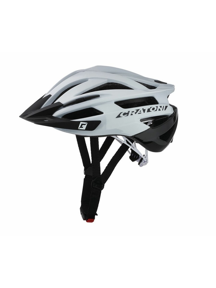 MTB Fahrradhelm Agravic in weiß/schwarz glanz