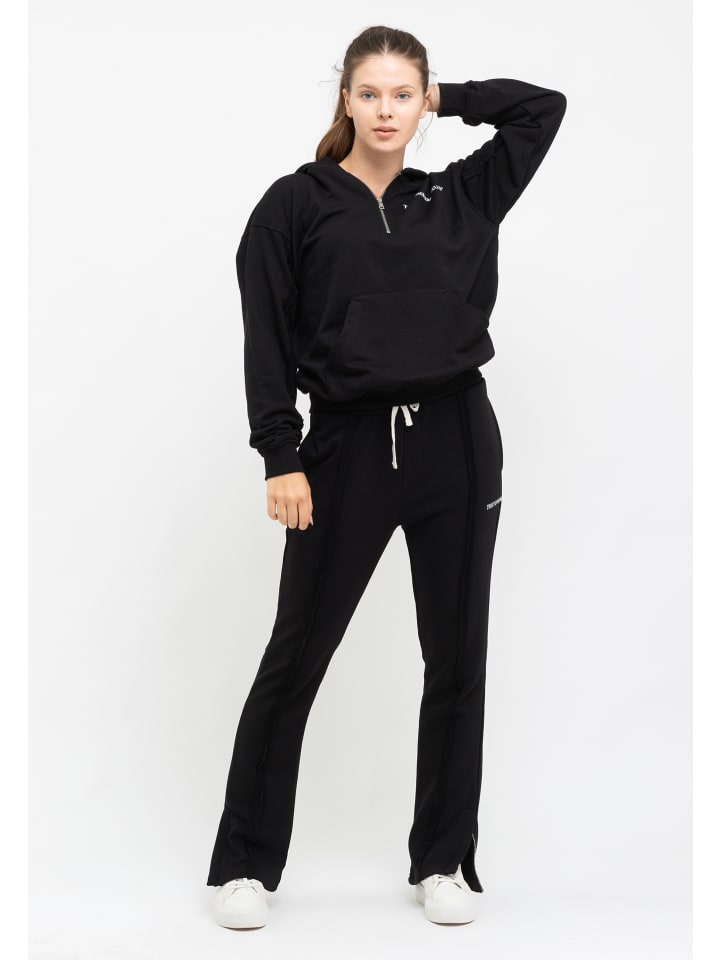Freizeitanzug Casual Sweatshirt And Pant Set in black