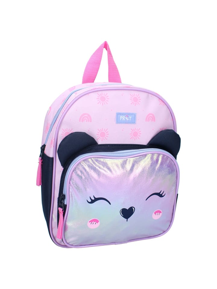 Prêt Rucksack Giggle – Süßer Kinder-RucksackKatzengesicht in Rosa