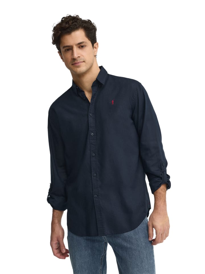 T-Shirt in Navy Blau