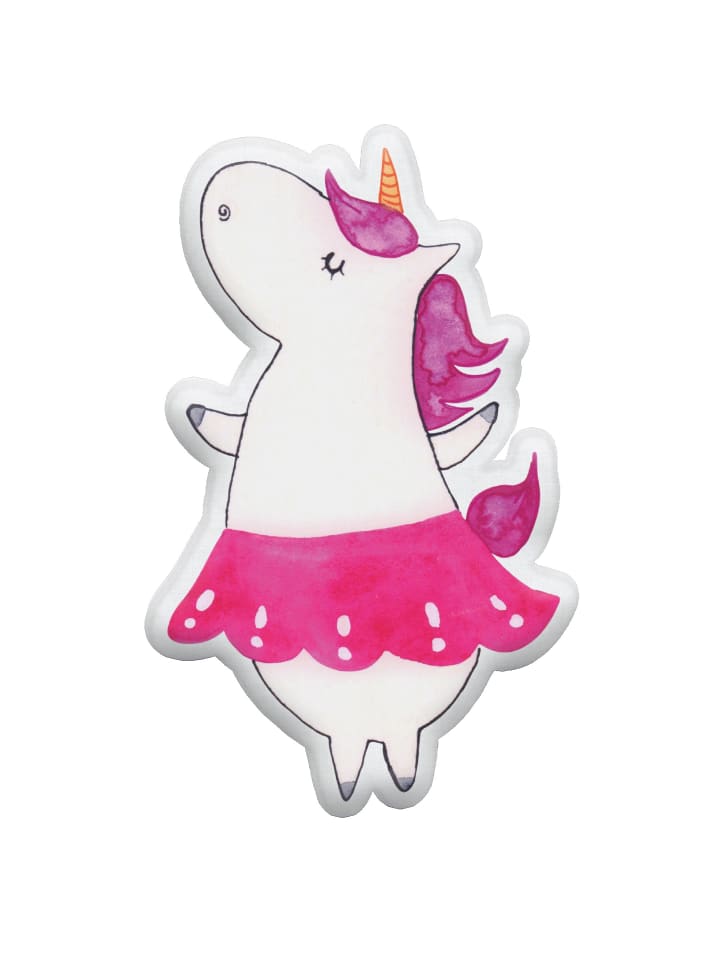 Dekokissen Einhorn Ballerina ohne Spruch in Weiß