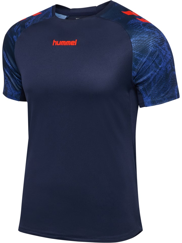 T-Shirt Hmlblaze26 Herren in MARINE/CHERRY TOMATO