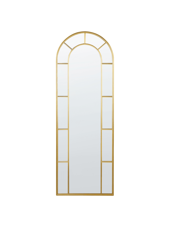 Wandspiegel CROSSES in Gold - (W) 60 x (H) 170 x (L) 3 cm Vertikal