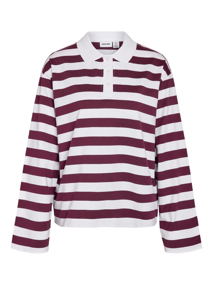 Langarm-Poloshirt in Bright White1