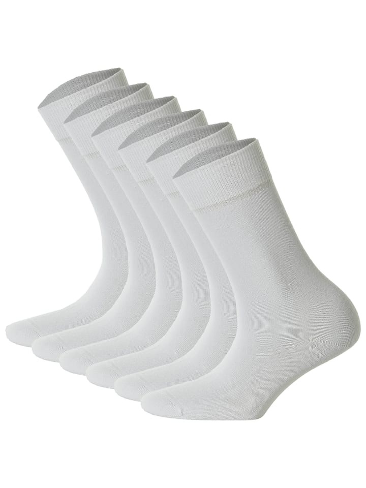 Socken 6er Pack in Weiss