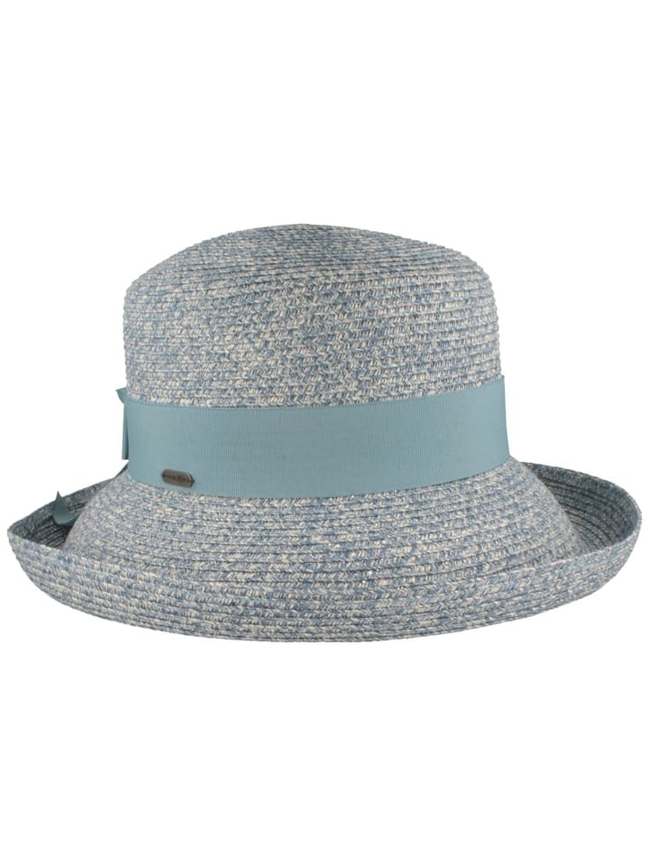 Strohhut in blau