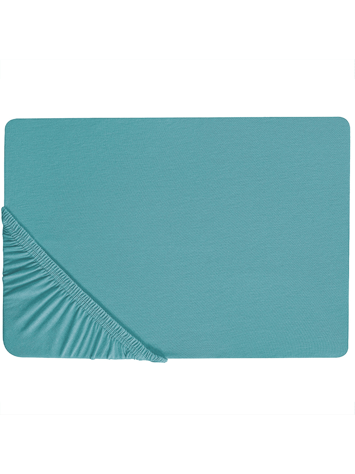 Bettlaken HOFUF in Blau - (W) 200 x (H) 25 x (L) 200 cm