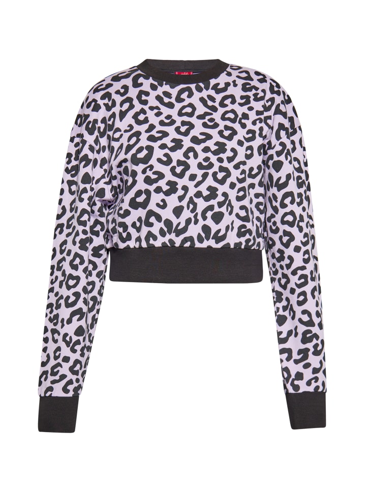 Damen Sweatshirt in lavender leo