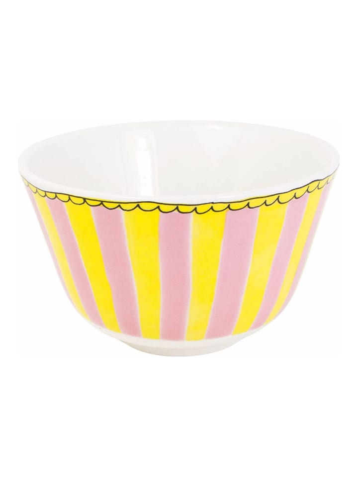 Schale Streifen GR in Rosa - 14cm