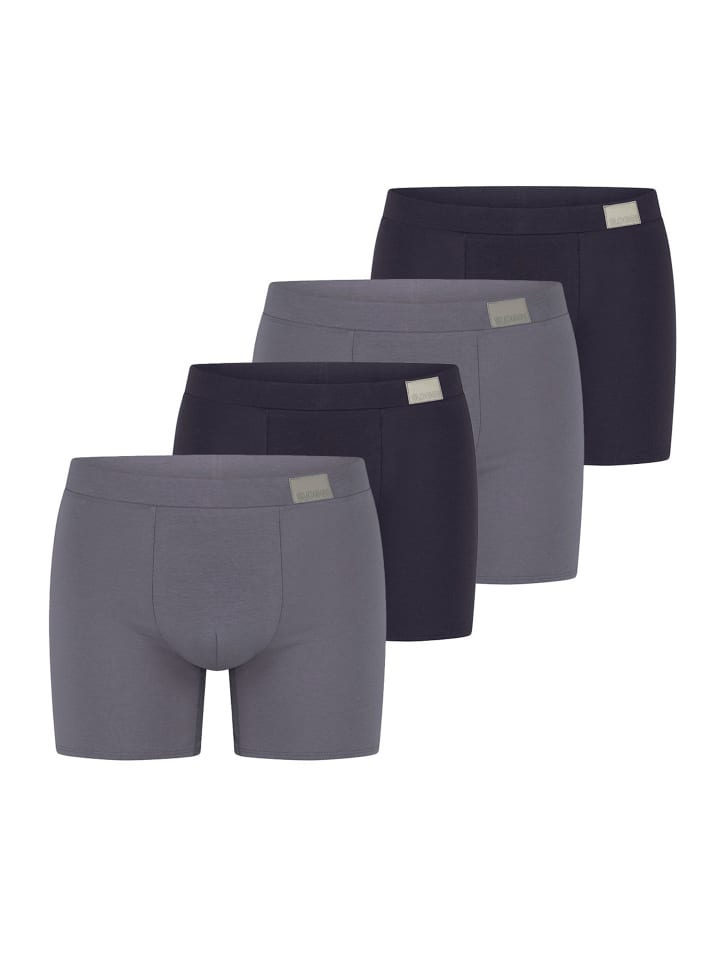 Long Short / Pant GO Natural in Grau / Dunkelblau