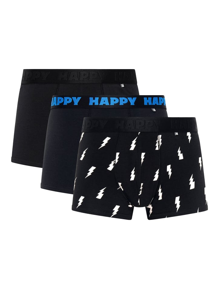 Boxershort 3er Pack in Black and White