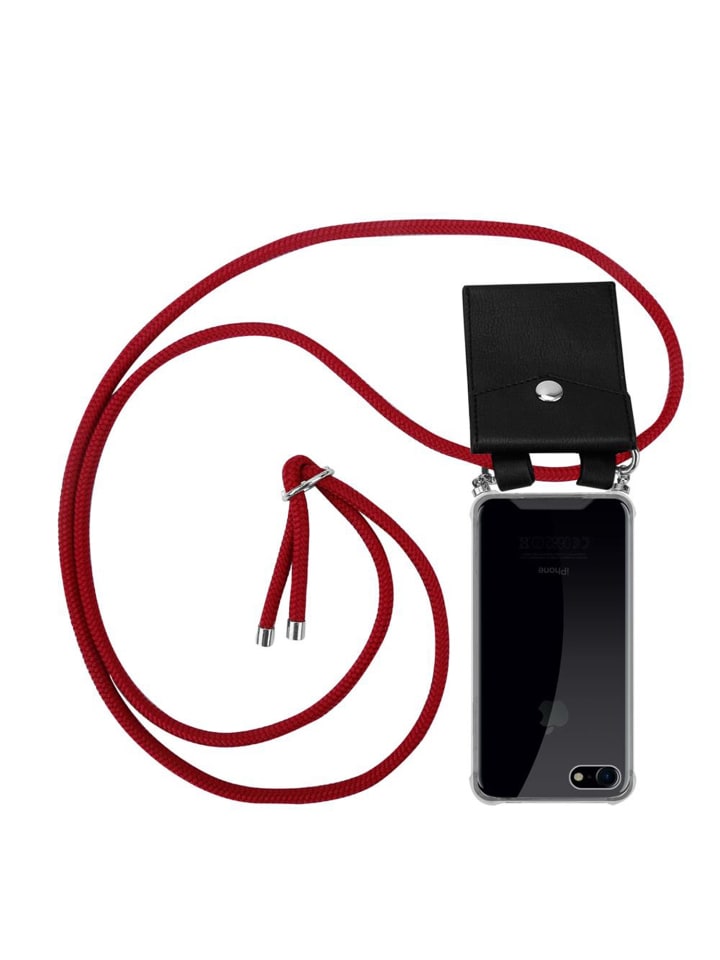 Handykette für Apple iPhone 7 / 7S / 8 / SE 2020 Hülle in RUBIN ROT