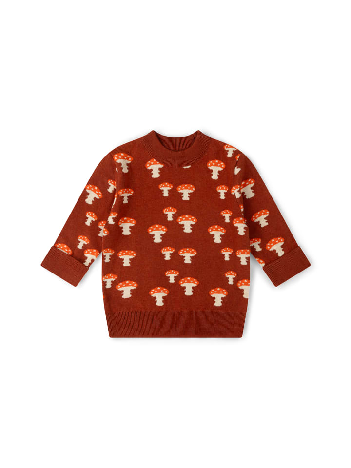 Bio-Strickpullover in Orange