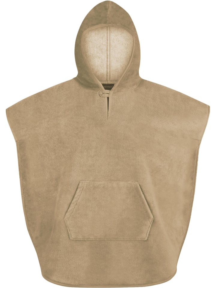 Kinder Badeponcho weich Melilla in Beige