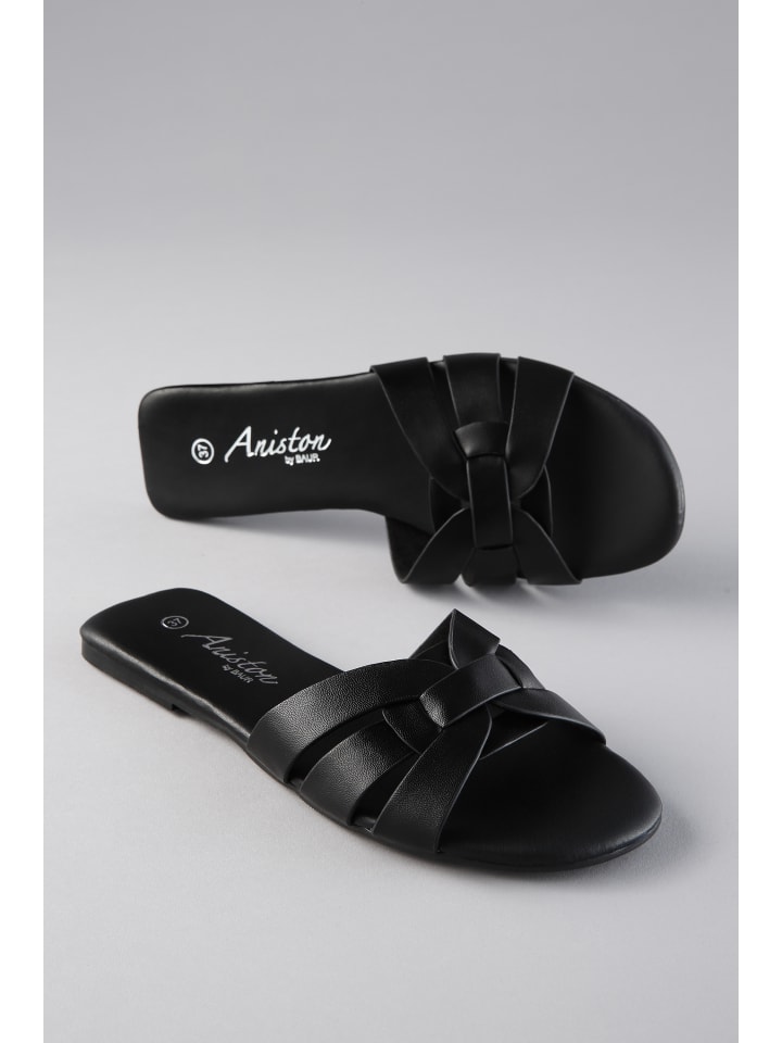 Pantolette in schwarz