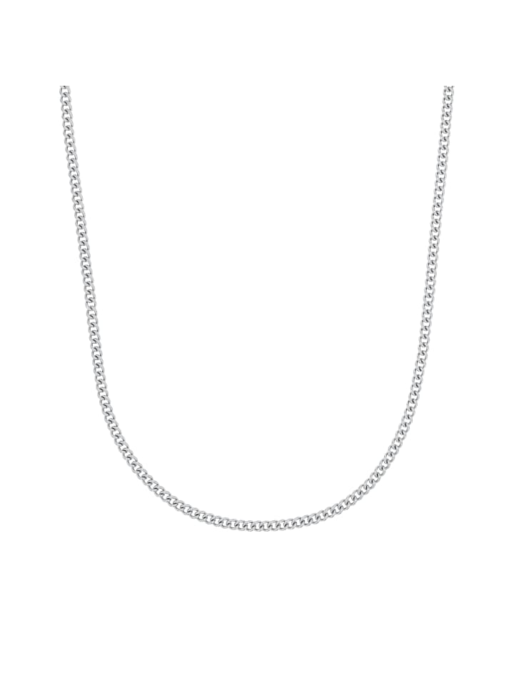 Halskette Edelstahl in Silber
