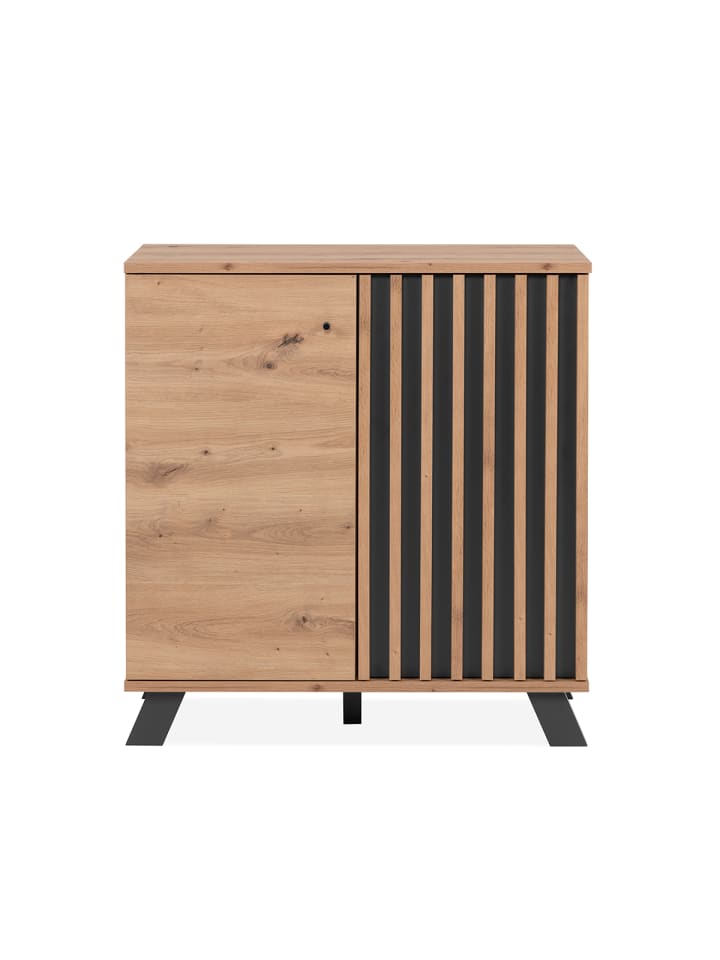 Kleine Sideboard LUBLIN in Helles - (W)80 x (H)85 x (L)40 cm