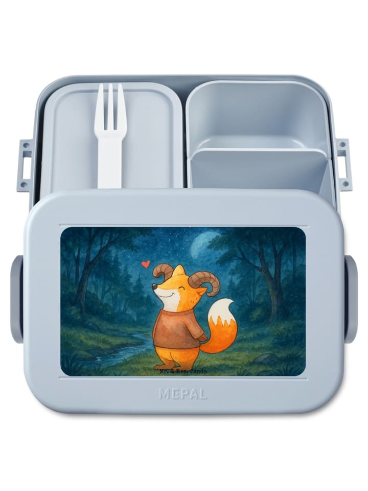 Bentobox Widder Astologie Design ohne Spruch in Blau Pastell